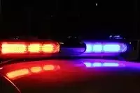 Police Lights car crash