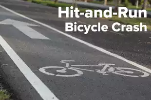 BICYCLE HIT AND RUN CRASH