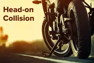 Motorcycle head on collision