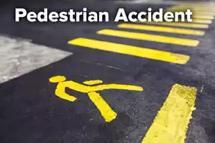 Pedestrian accident graphic