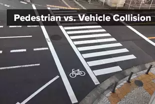 Pedestrian vs Vehicle Crash