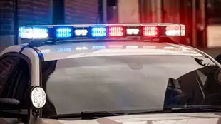 Police lights Car Crash